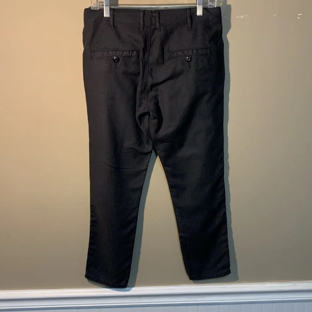 THE GREAT. Women Fly Button Dark Grey Straight Leg Casual Pants SZ26 USA